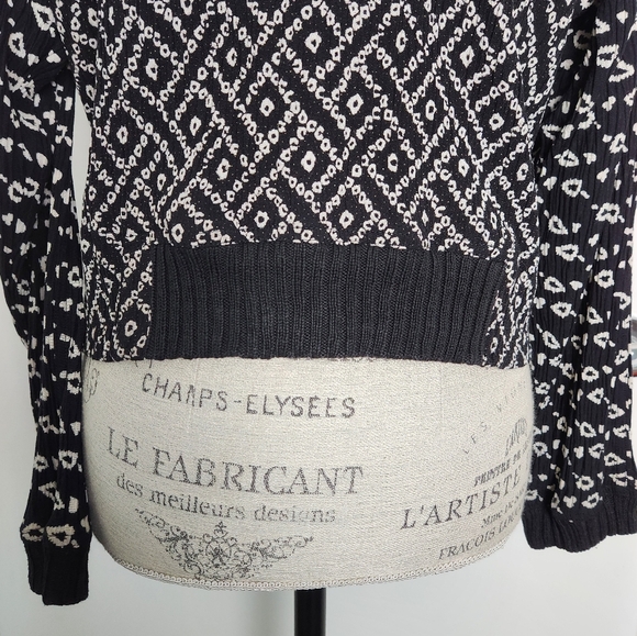 90s Carole Little Tribal Sweater Top - Picture 9 of 11